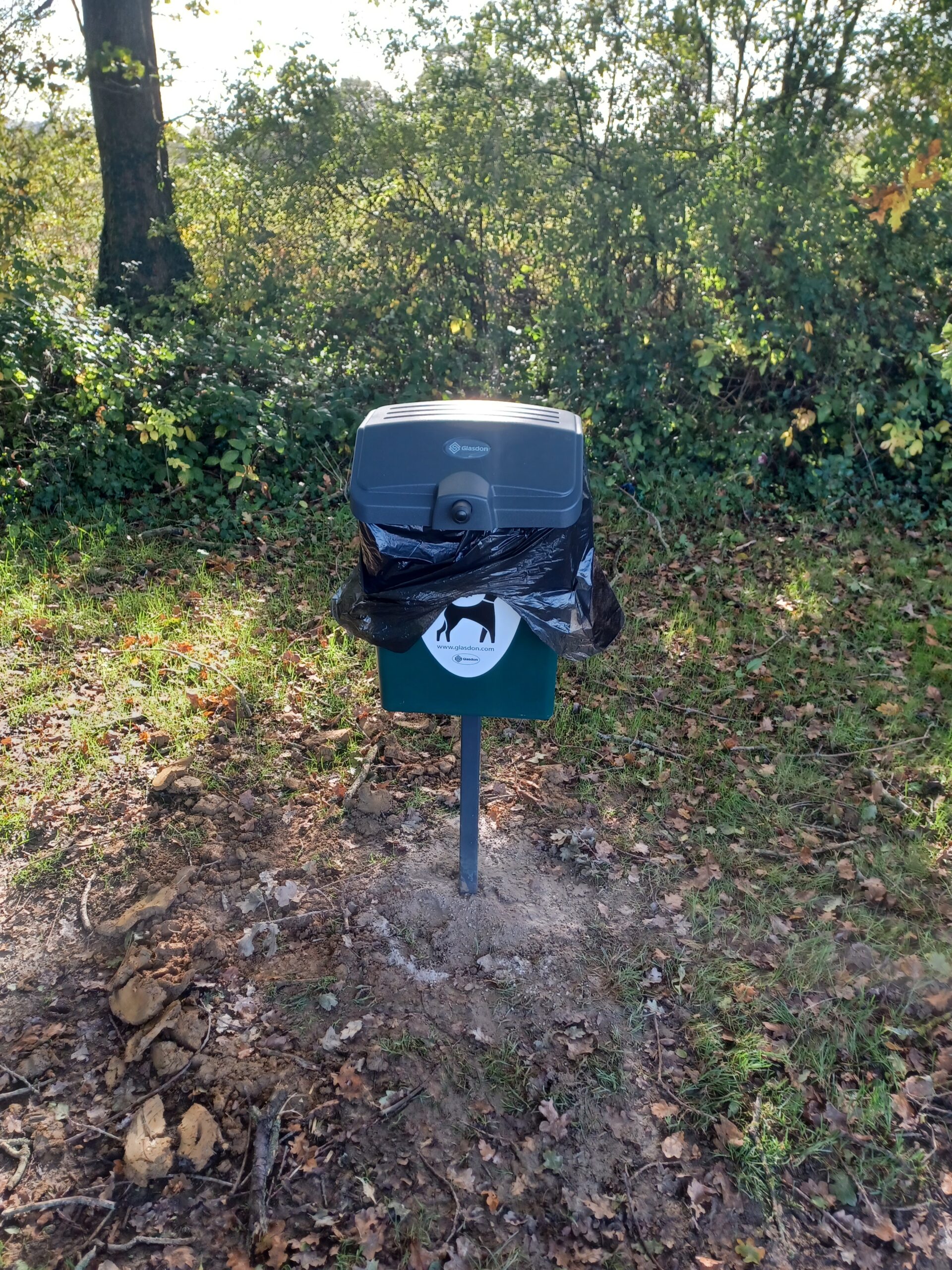 New Dog Poo Bin in the KGV West Grinstead Parish Council